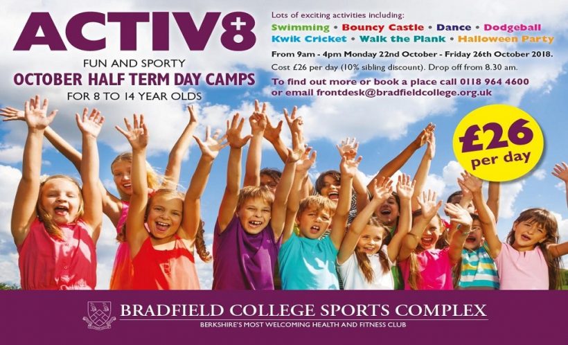 Bradfield ACTIV8 October Half Term Camps Bradfield ACTIV8 October Half Term Camps